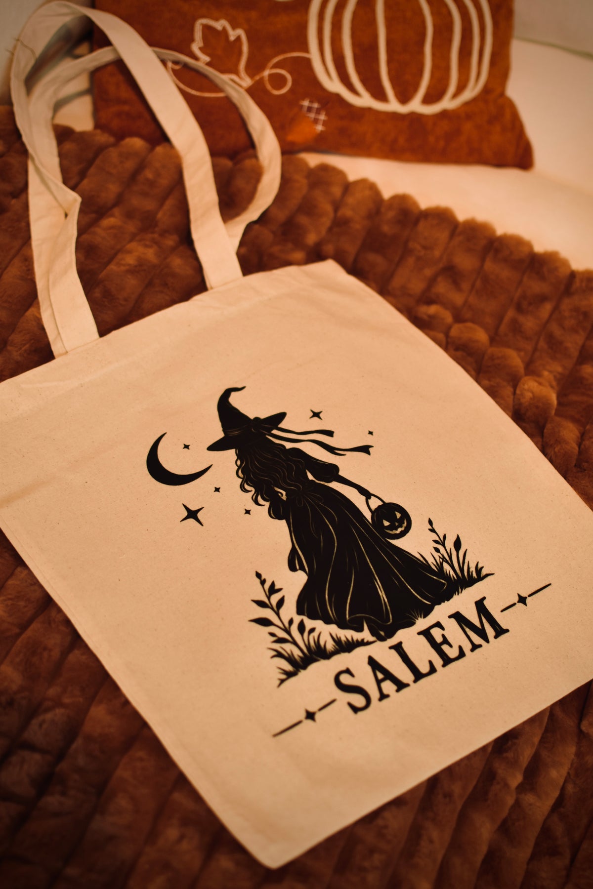 Totebag Salem 🧙♀️ – Création originale Ornella Home & Cosy