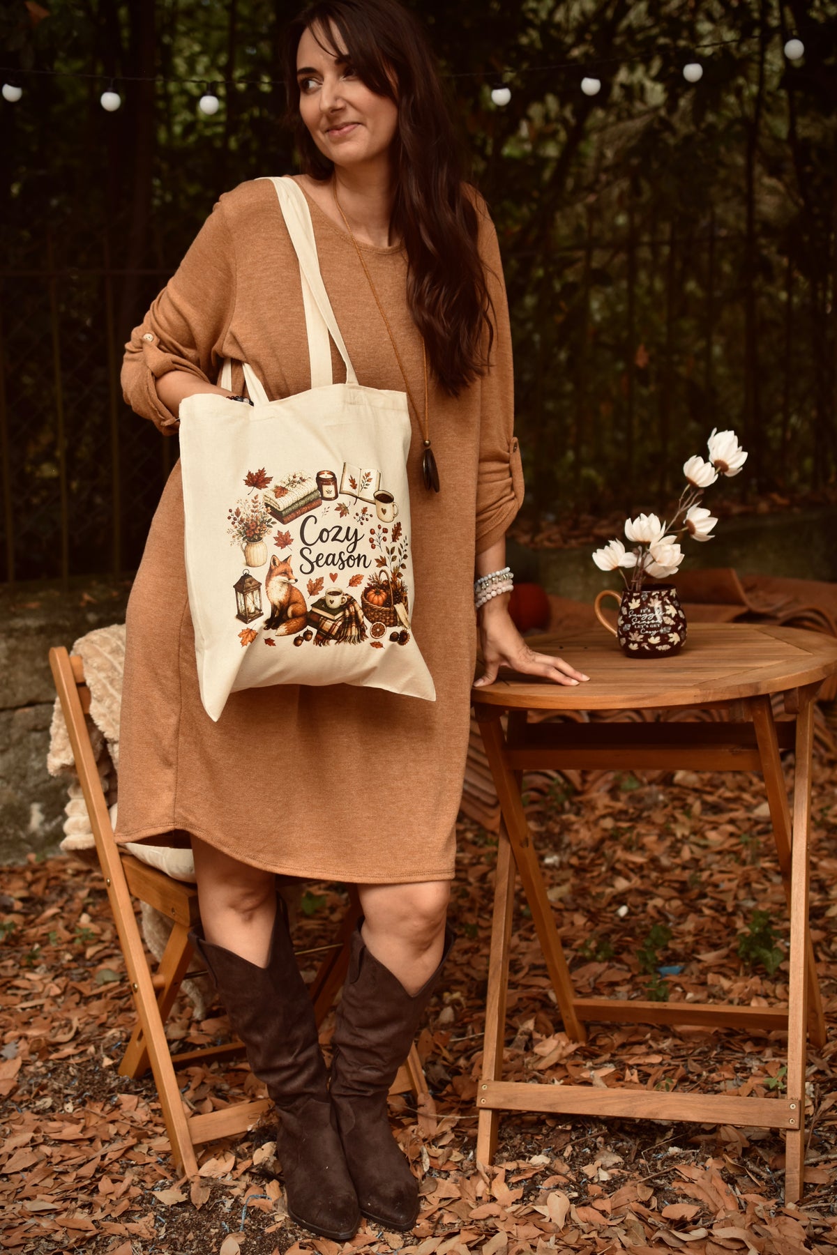 Totebag Cozy Season renard đŠ â CrĂ©ation originale Ornella Home & Cosy