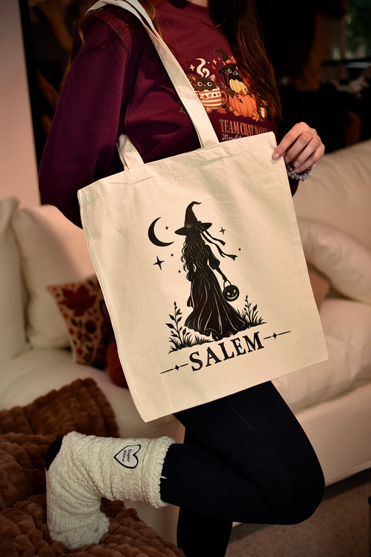 Totebag Salem 🧙‍♀️ – Création originale Ornella Home & Cosy