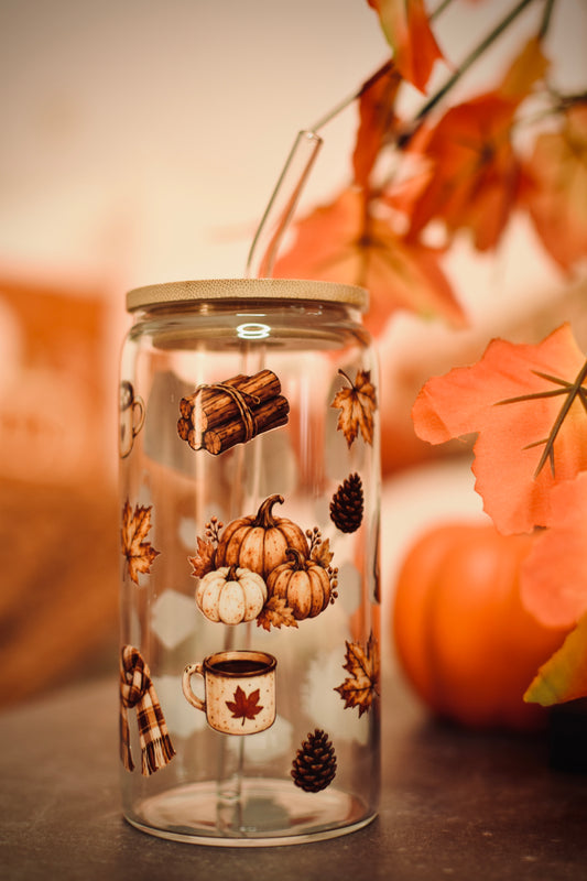 Gobelet en verre Cosy Autumn 🍂🍁 - Bambou