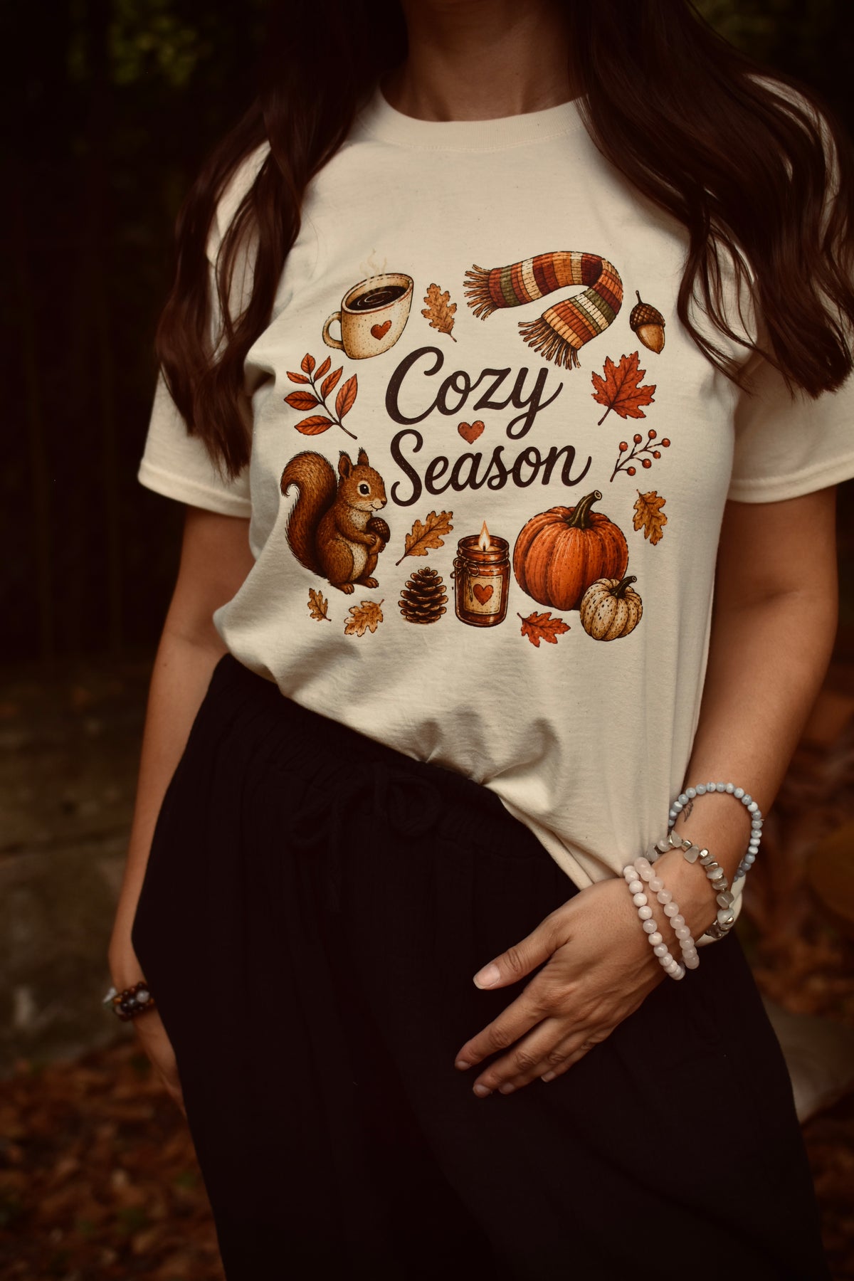 T-shirt Cozy Season écureuil 🐿️ - création originale Ornella Home & Cosy (Copie)