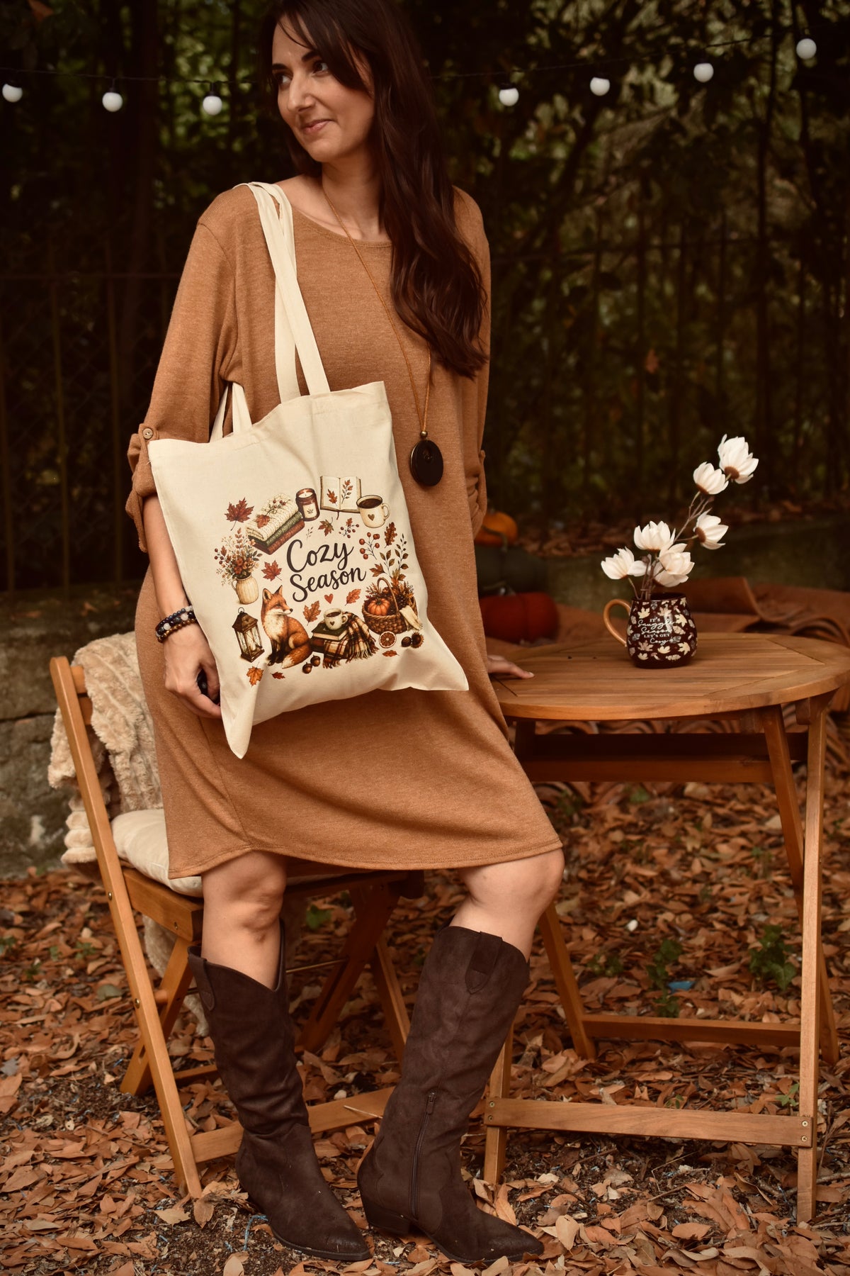 Totebag Cozy Season renard 🦊 – Création originale Ornella Home & Cosy