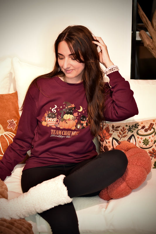 Sweat Team Chat noir - Prune 💟